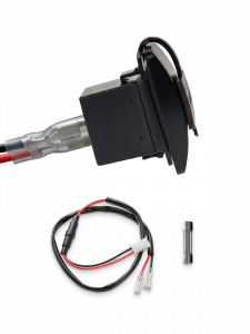 Гнездо розетка USB с синей подсветкой 12-24В TDS TS-CAU46